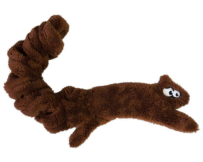 Cycle Dog Duraplush Squirrel Stretchy Dog Toy